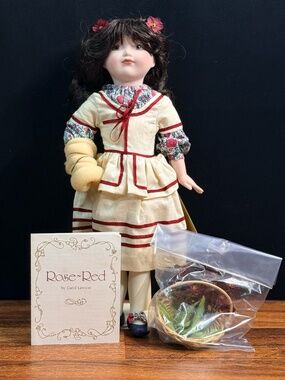 FRANKLIN HEIRLOOM DOLLS “Rose~Red” by Carol Lawson Collector Doll